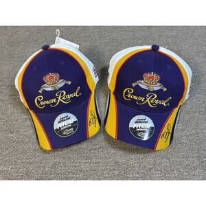 2008 Crown Royal Pit Cap Collection Baseball Hat Purple#26 NWT NASCAR